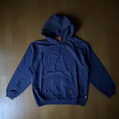 未使用品】TOMOO Logo Hoodie【Navy】 パーカー - メルカリ