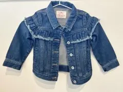 SLAP SLIP★フリルデニムジャケット100㎝