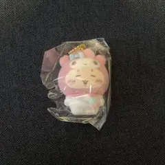 サンリオちいかわシークレットフロッキーマスコットチャーム 古本屋カニマイメロディ