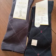 【新品未使用】SEEK メンズソックス 25-27cm 2色セット