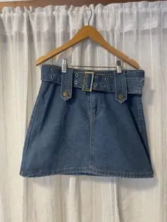 SHEIN デニムスカート ベルト付き