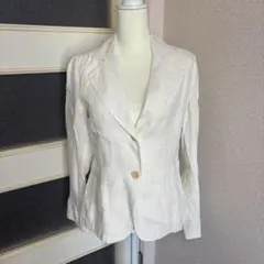 リネン テーラードジャケット