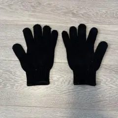 黒のニット手袋