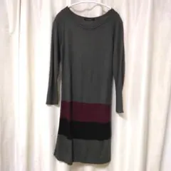 ketty ニットワンピース 長袖 グレー