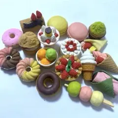 おもしろ消しゴム　スイーツ　18個セット