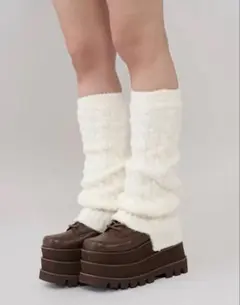 ダーリッチ シャギーニットレッグウォーマー ホワイト ダーリッチ Darich シャギーニットレッグウォーマー （ホワイト