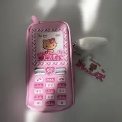 新品　ハローキティ ガラケー　ポーチ ピンク