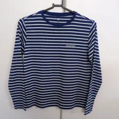 mont-bell ボーダー　青　ロンT　150サイズ