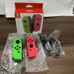 Nintendo switch Joy-Conネオングリーン ネオンピンク