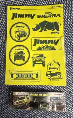 SUZUKI Jimny SIERRA オリジナルステッカー ピンバッジ セットのサムネイル