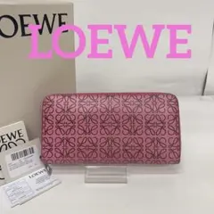 FCA02-15 ロエベ LOEWE アナグラム ラウンドファスナー長財布のサムネイル