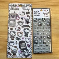 サンリオキャラクターズ　ハローキティ 平成はっぴーフォンとカットピースシール