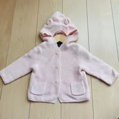 【まとめ買いSALE】baby gap くま耳 ニットカーディガン 6-12ヶ月