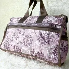 レスポートサック　LeSportsac ボストンバッグ　旅行用　折りたたみ　総柄