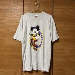 ミッキーマウス Tシャツ グレー