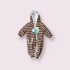 新品 ELFINDOLL 西松屋 ロンパース カバーオール 50-60 茶