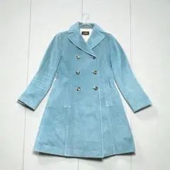 【☆極美品☆】 en quete スカイブルー 細身 ９号 M相当 アンゴラ