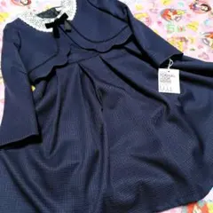 最終価格★エルアンノアール☆フォーマル ドレス ワンピース☆紺120 スカート★