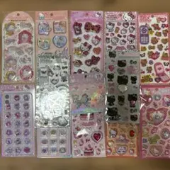 ハローキティオーロラ立体シール おはじきシール ウォータインシール