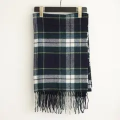 【ユニセックス】 MUJI 無印良品 ウール 大判 チェック マフラー