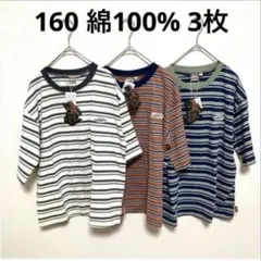 160 Tシャツ 綿100% 男の子　半袖Tシャツ　セット　子供服　まとめ