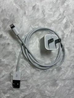 Apple純正USB電源アダプタ　Lightning-USB ケーブル