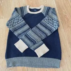GapKids XLの150cmセーター ネイビー グレー