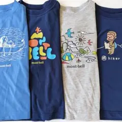 モンベル　ウィックロンTシャツ　長袖半袖4枚 120cm