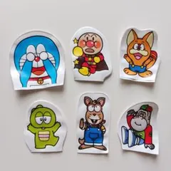 ビニール製　指人形　ドラえもん　アンパンマン　ドレミファどーなっつ　付録　レトロ