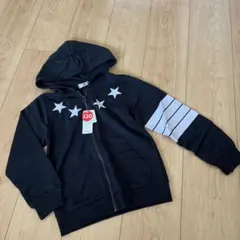 星柄 黒 ジャケット　ジャンパー　パーカー 120サイズ　新品未使用