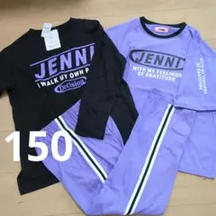 新品未使用　ジェニィ　150　半袖　長袖　3点パジャマ　ルームウェア