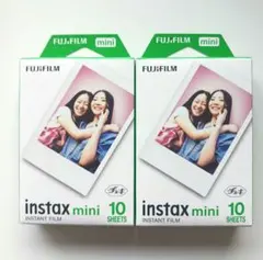 チェキフィルム instax mini インスタックスミニ　10枚　2個セット