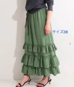 【美品】IENA LA BOUCLE シャワードットスカートのサムネイル