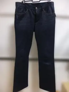 シュリセル・SCHLUSSEL　フェイクスエードフレアパンツ　サイズ3(L)のサムネイル