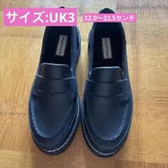 HUNTER 黒 スリッポン レインシューズ 24 UK5 - メルカリ