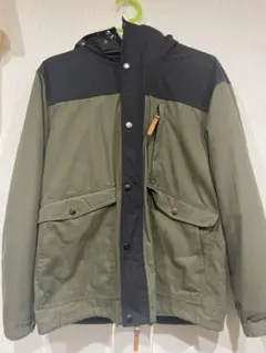フード付きダウンジャケット Mサイズ オリーブグリーン
