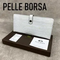 新品✨ペレボルサ お財布ショルダー 眼鏡ケース ホワイト PELLE BORSA