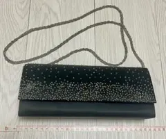 華やかビーズ刺繍 パーティーバッグ 2WAY ショルダーバッグ クラッチバッグ