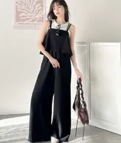 ClassicalElf クラシカルエルフ　リネンライクフリルビスチェサロペット