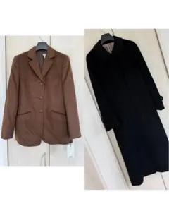 DAKS カシミヤ100％ ジャケット＆ロングコート セット 未使用品 日本製のサムネイル