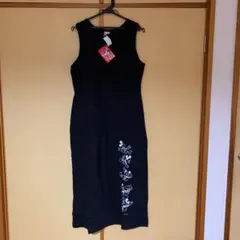 ミッキーマウス　黒ロングワンピース
