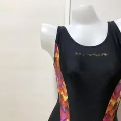 コモダイアナ　asics スポーツ水着　競泳水着　スイムウェア　ブラックOサイズのサムネイル