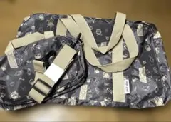 ムーミンボストンバック　大小セット　 ストラップ付き　リンネル付録