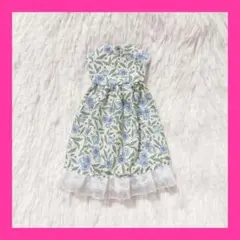 ※訳あり花柄ドレスリカちゃんサイズの服 ドール服