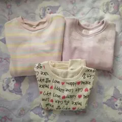 キッズ 長袖トレーナー 3点セット 110