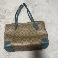 COACH ショルダーバッグ ベージュ/グリーン