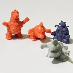 レトロ ゴジラ フィギュア セット 消しゴム 特撮　レトロ　東宝　ミニフィギュア