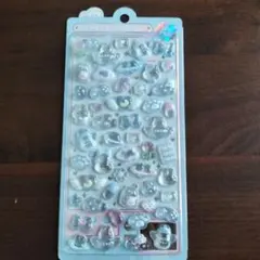 ボンボンドロップシール オリジナル うさぎ みずいろ