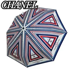 CHANEL AIRLINES 折りたたみ傘 飛行機モチーフ 箱付き 自動開閉のサムネイル