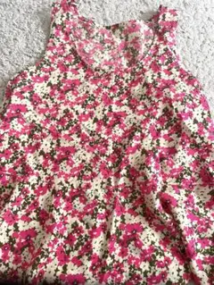 GU ジーユー　花柄トップス　Lサイズ タンクトップ　レイヤード